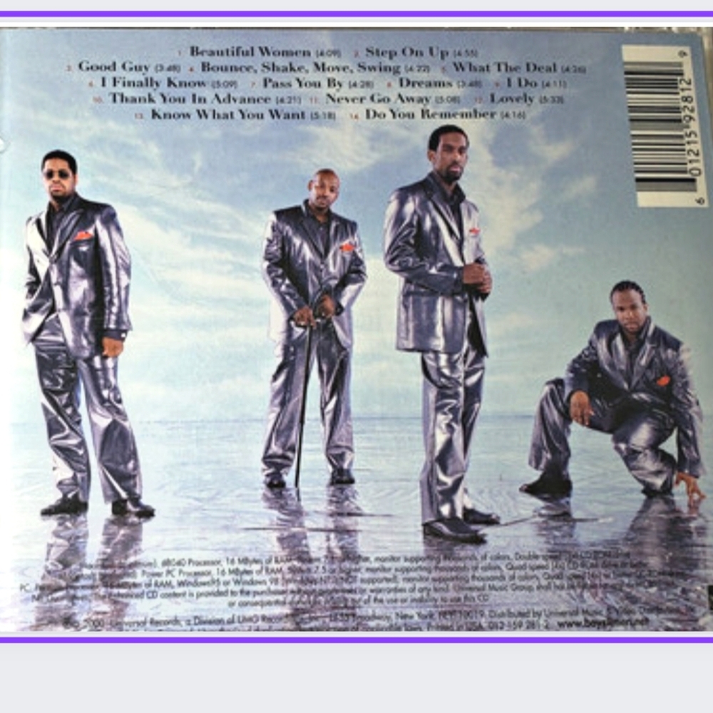 🥳 BOYS II MEN CD - Picture 2 of 2